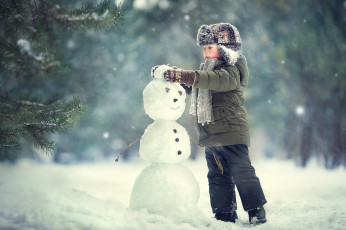 Картинка разное дети ребенок снег снеговик