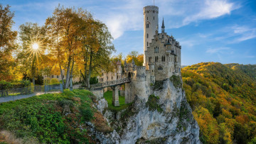 Картинка lichtenstein+castle germany города замки+германии lichtenstein castle