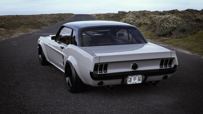 Обои картинки фото автомобили, mustang, 1968, ford