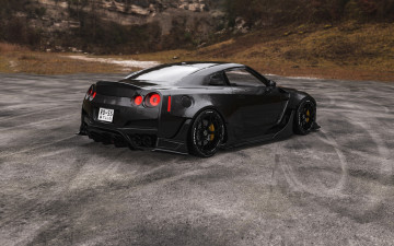 Картинка автомобили 3д nissan gt-r rp-m r35 japan car legend japanese godzilla edition