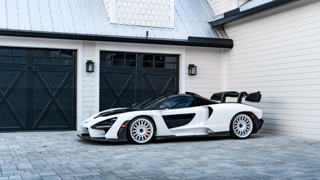 Обои картинки фото автомобили, mclaren, senna, era, forged, white