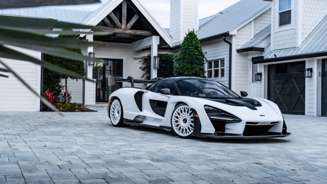 Обои картинки фото автомобили, mclaren, senna, era, forged, white