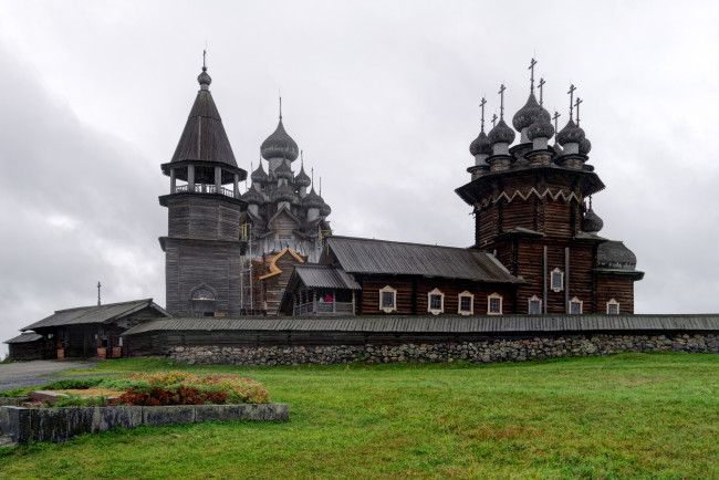 Обои картинки фото города, - православные церкви,  монастыри, кижский, погост, республика, карелия, россия, дeрeвo, правoславиe