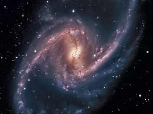 Картинка ngc1365 космос галактики туманности