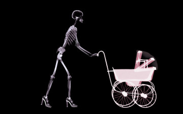 обоя разное, кости, рентген, коляска, скилет