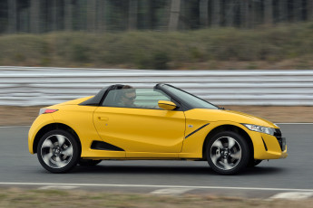Картинка автомобили honda s660 2015г желтый