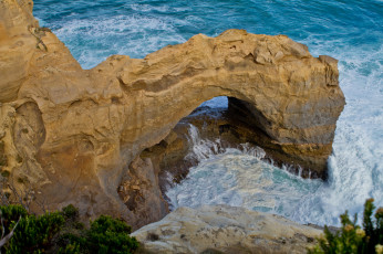 Картинка природа побережье арка скала океан