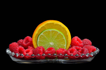 Картинка еда фрукты +ягоды цитрусы малина