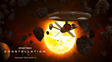 Картинка star+trek+constellation видео+игры -+star+trek+constellation метеориты планета вселенная полет космический корабль