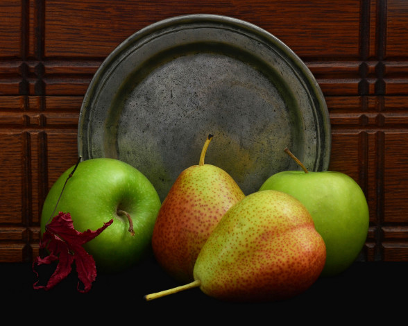 Обои картинки фото еда, фрукты,  ягоды, яблоко, груши