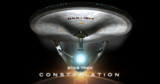 Обои картинки фото star trek constellation, видео игры, - star trek constellation, вселенная, полет, космический, корабль