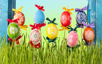 Картинка праздничные пасха весна яйца