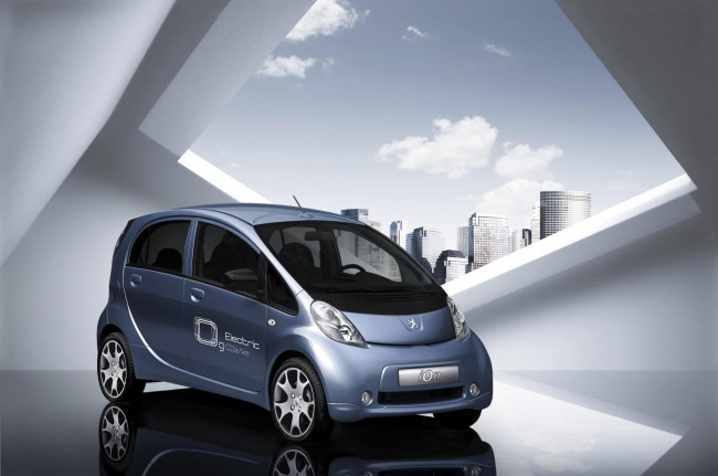 Обои картинки фото peugeot ion concept electric 2010, автомобили, peugeot, ion, concept, electric, 2010, car