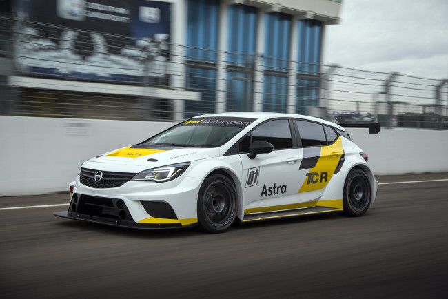 Обои картинки фото автомобили, opel, 2016г, tcr, astra