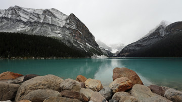 Картинка природа пейзажи озеро в национальном парке кутеней канада