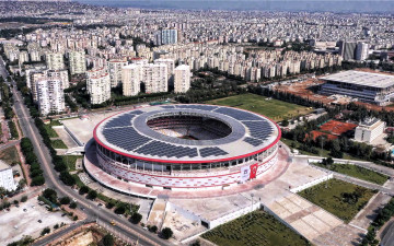 Картинка анталия турция города -+панорамы анталья вид с воздуха antalyaspor stadium городской арена стадион