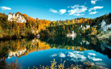Картинка природа реки озера отражение осень озеро