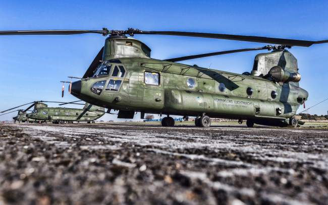 Обои картинки фото boeing ch-47 chinook, авиация, вертолёты, транспортный, вертолет, hdr, военная, ввс, сша, ch47, chinook, армия, boeing