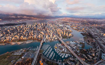Картинка города ванкувер+ канада панорама