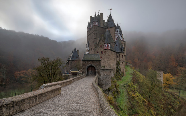 Обои картинки фото eltz castle, germany, города, замок эльц , германия, eltz, castle