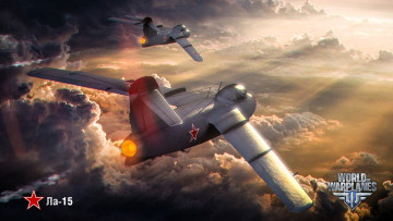 обоя видео игры, world of warplanes, самолеты, полет, небо, облака