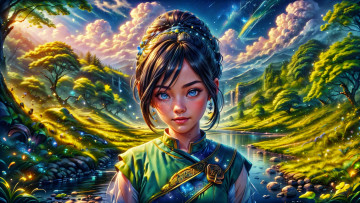 обоя фэнтези, девушки, нейросети, графика, нейроарт, ai, art, нейронные, сети, рисунки, нейро, искусство, нейрографика, graphics, neuroart, neural, networks, drawings, neuro, neurography