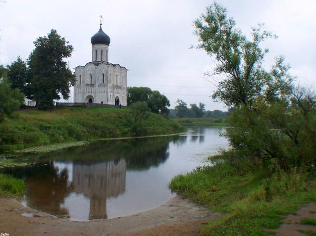 Обои картинки фото боголюбово, владимирская, обл, покрова, на, нерли, 12, век, города, православные, церкви, монастыри