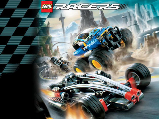 Обои картинки фото видео, игры, lego, racers
