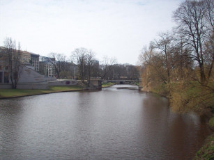 Картинка рига городской канал города латвия