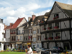 Картинка города здания дома франция vernon
