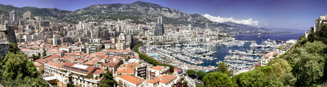 Обои картинки фото monaco, города, монте, карло, монако, горы, море, яхты, панорама, побережье, здания