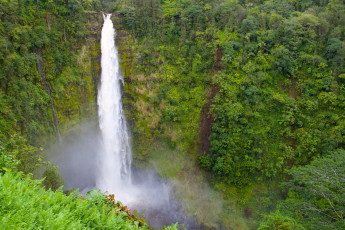 Картинка природа водопады гавайи ущелье