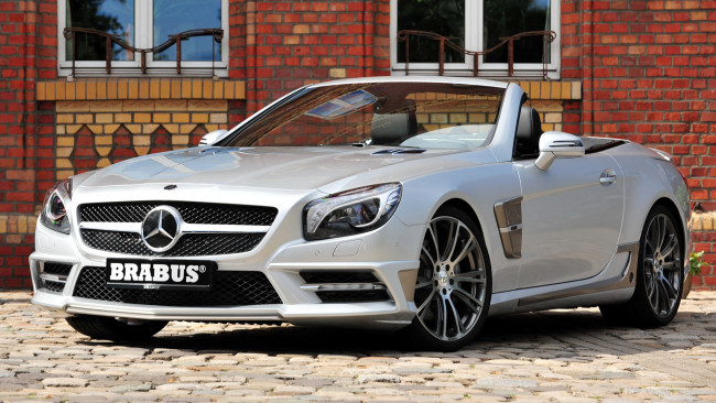 Обои картинки фото mercedes, sl, автомобили, brabus, daimler, ag, германия