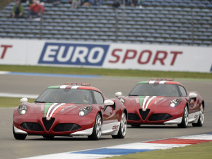 Картинка автомобили alfa+romeo alfa romeo 2014 960 safety car красный sbk 4c