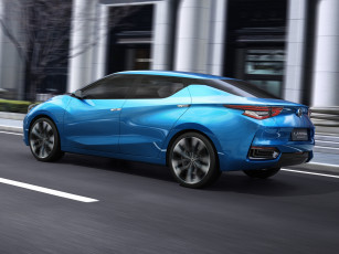 Картинка автомобили nissan datsun concept lannia синий 2014