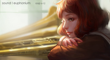 обоя аниме, hibike euphonium, hibike, euphonium, oumae, kumiko, oop