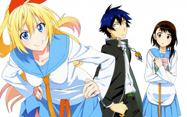 Обои картинки фото аниме, nisekoi, персонажи