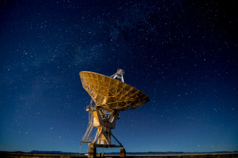 Картинка космос разное другое соединенные штаты звезды холмы антенна силуэт нью-мексико млечный путь very large array