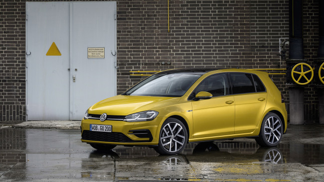 Обои картинки фото volkswagen golf 7 facelift 2017, автомобили, volkswagen, 2017, facelift, golf, 7