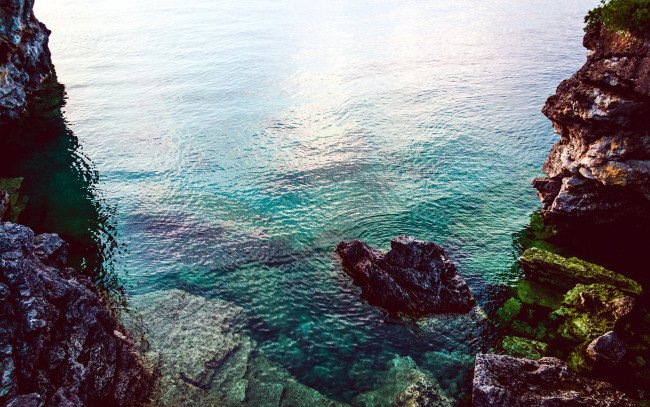 Обои картинки фото природа, побережье, вода, скалы, камни