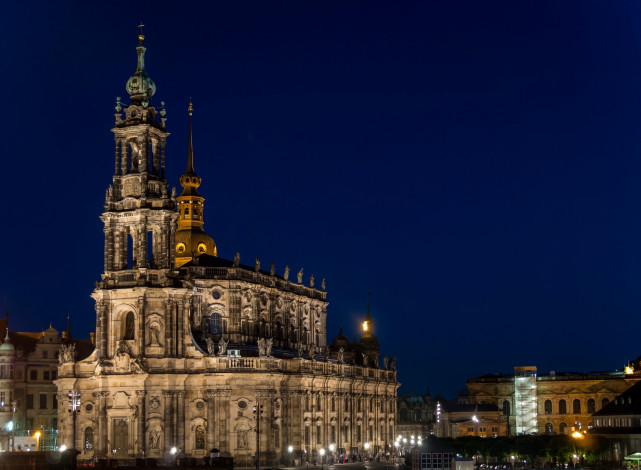 Обои картинки фото города, дрезден , германия, hofkirche