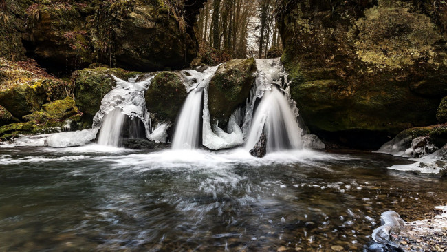 Обои картинки фото природа, водопады, вода, водопад, поток