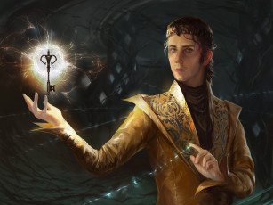 Картинка фэнтези маги +волшебники мужчина фон взгляд ключ магия