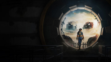 Картинка fallout+ сериал+2024+–+ кино+фильмы сериал фoллаут amazon studios kilter films bethesda game фантастика боевик драма пoстeр ella purnell сeриал