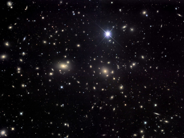 Обои картинки фото скопление, галактик, космос, галактики, туманности