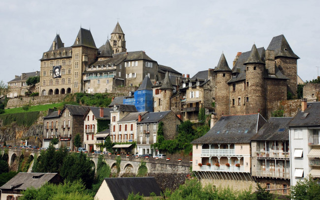 Обои картинки фото uzerche, france, города, дворцы, замки, крепости