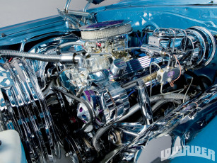 Картинка 1965 chevrolet impala автомобили двигатели