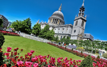 Картинка st paul`s cathedral in london города лондон великобритания