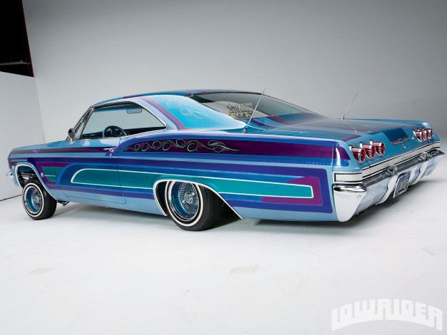 Обои картинки фото 1965, chevrolet, impala, автомобили