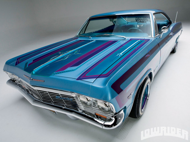 Обои картинки фото 1965, chevrolet, impala, автомобили